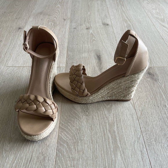 braided espadrille wedges